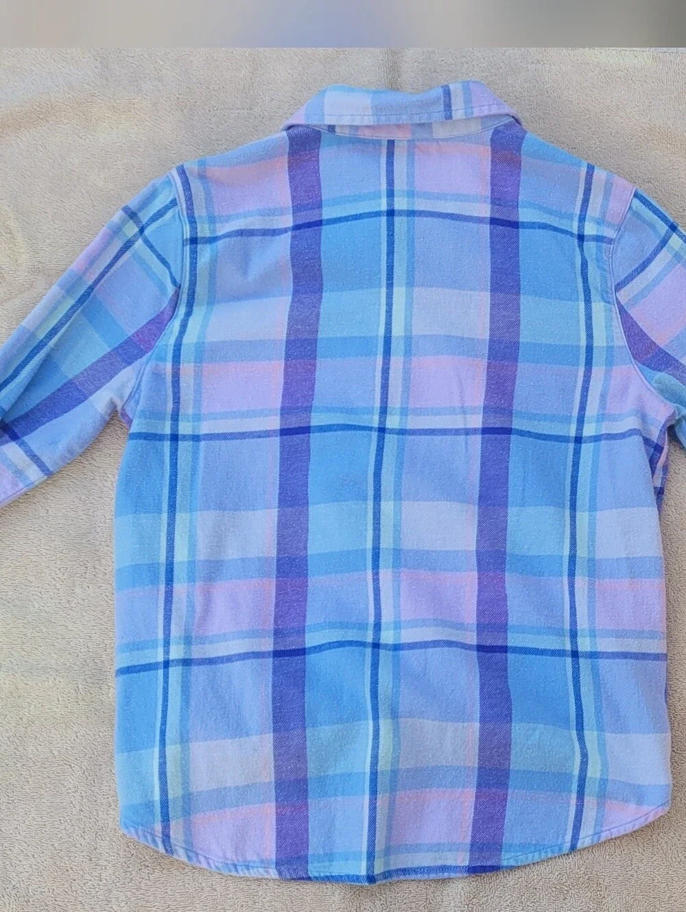 The Children's Place Girls' Blue & Purple Plaid Button-Front Shirt